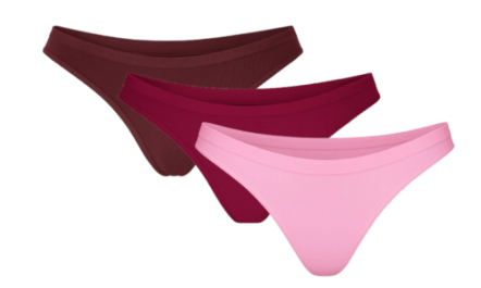 KIT 3 CALCINHAS TANGA HOAHI ALGODÃO