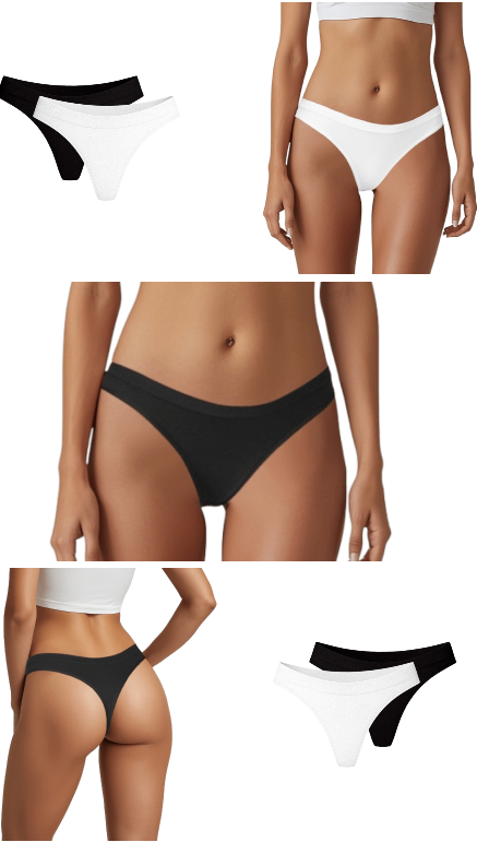 KIT 2 CALCINHAS FIO DENTAL RP BASIC MICROFIBRA