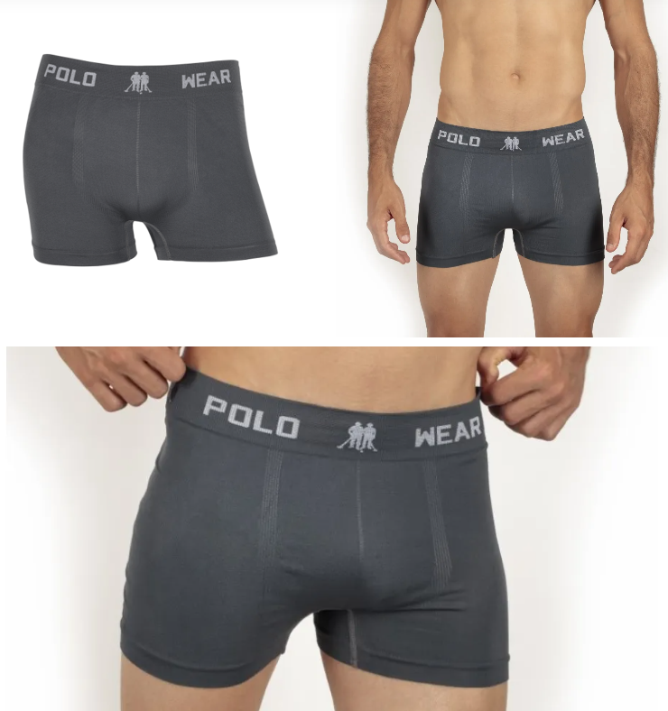 CUECA BOXER POLO WEAR BASIC MICROFIBRA