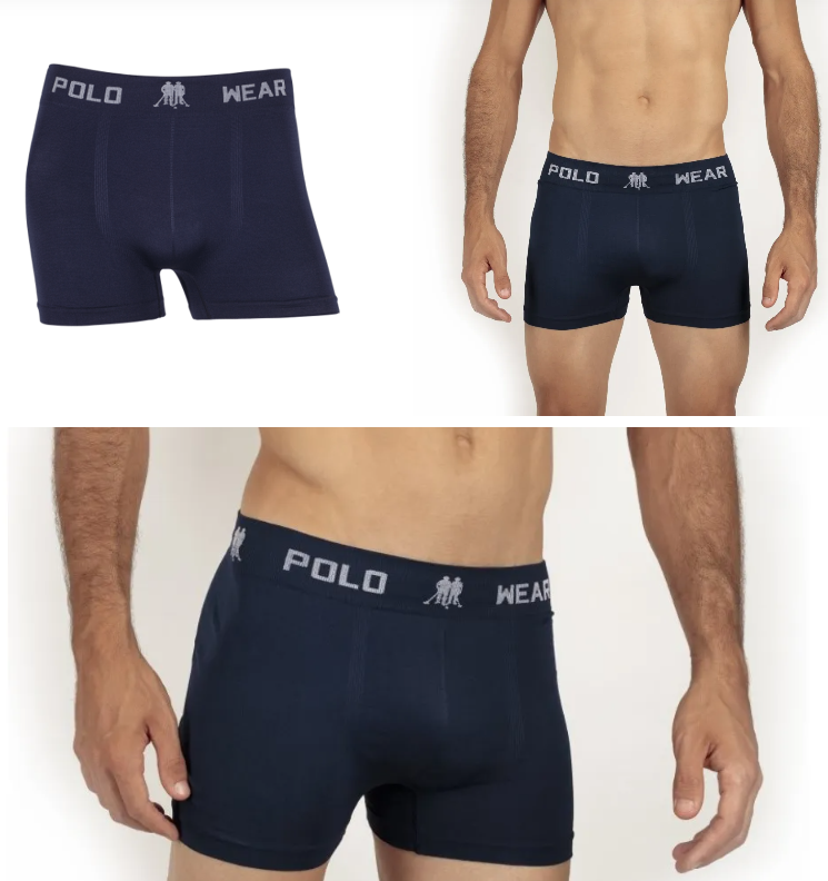 CUECA BOXER POLO WEAR BASIC MICROFIBRA